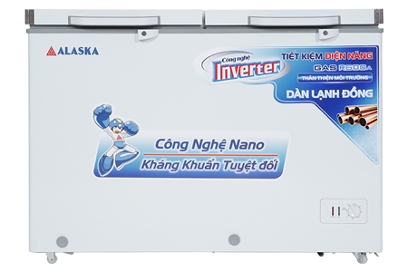 Tủ Đông Alaska 2 Ngăn 282L inverter-BCD-4568CI, tu dong alaska 2 ngan 282l inverter bcd 4568ci